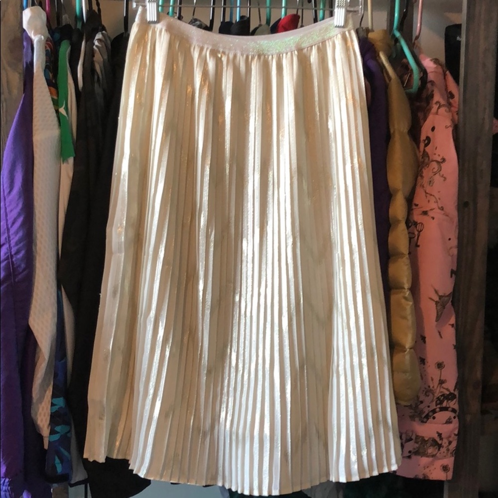 🚫 SOLD 🚫 Metallic Pleated Skirt